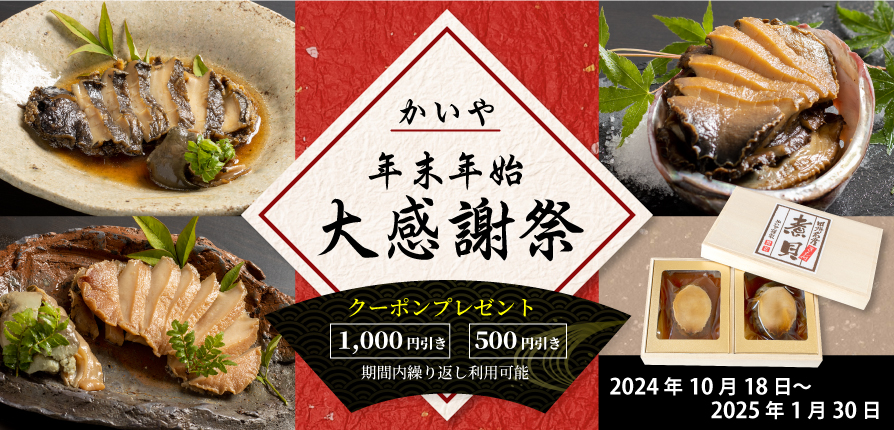 株式会社かいや 年末年始キャンペーン クーポン 割引