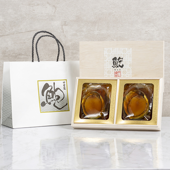 KAIYA SELECT 新商品 あわび姿煮 2粒（殻付き合計200g） 紙袋付き 送料無料 冷蔵便 ギフト